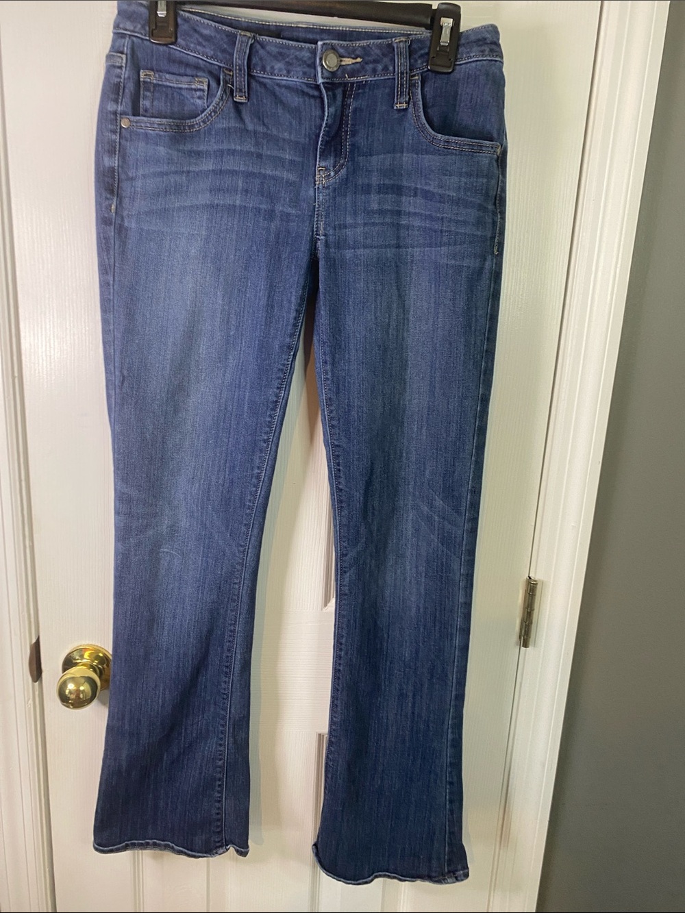 Simply Vera Vera Wang Dark Blue Flare Jeans Size 4.